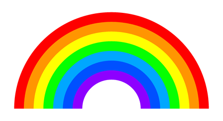 Un Arcoiris Moviéndose Cerca Ilustraciones svg, vectoriales, clip art vectorizado libre de derechos. Image 102801328